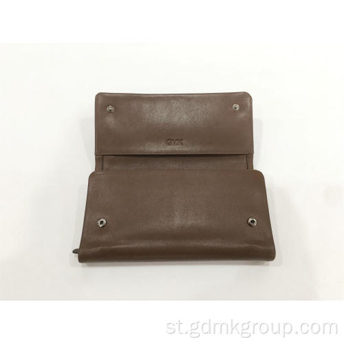 Men&#39;s Wallet Long Leather Handbag e Kholo